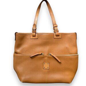 Dooney & Bourke Convertible Shopper Tote Bag Brown Leather